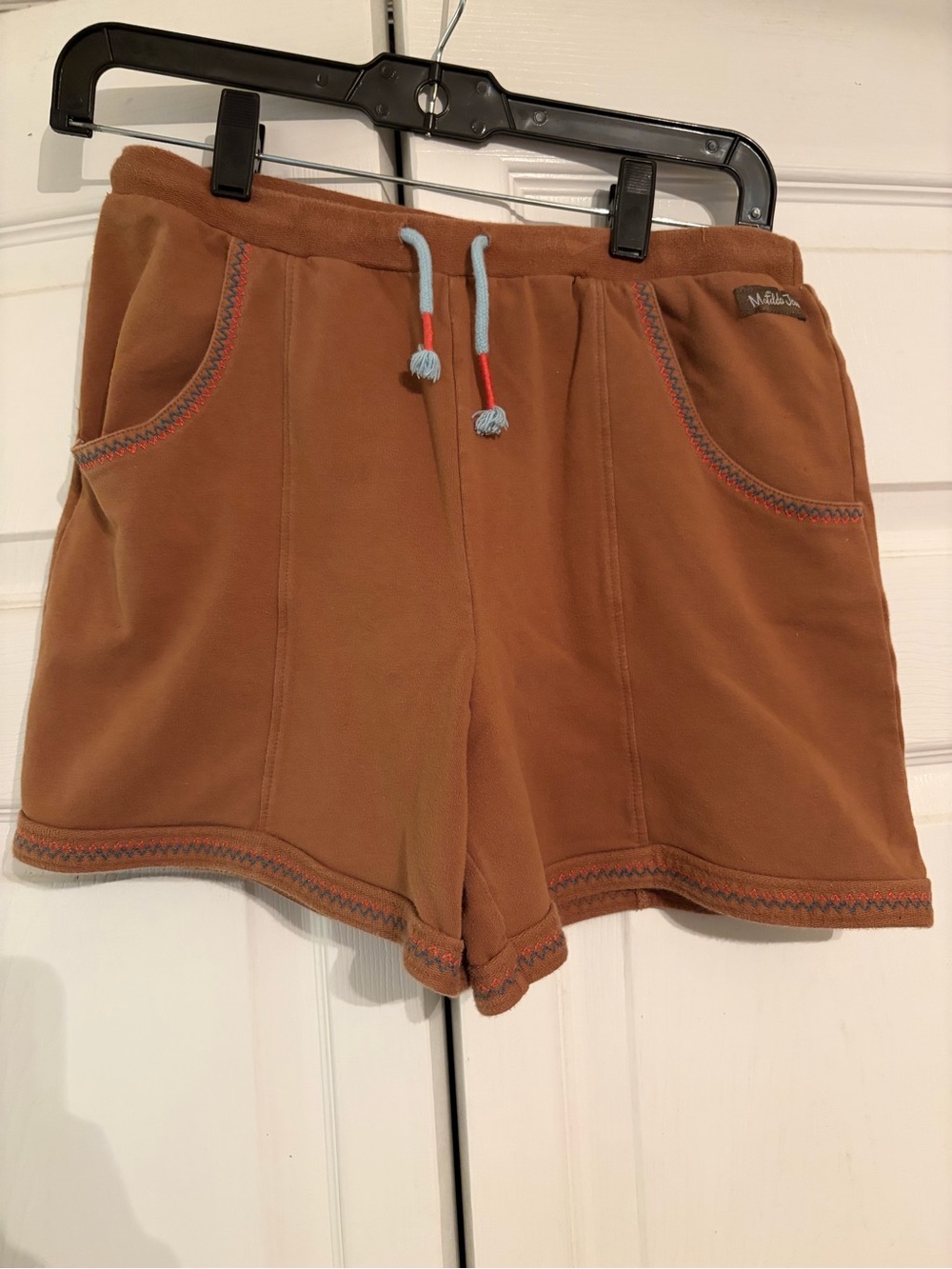 Matilda Jane girls size 16 knit Brown Drawstring Casual Shorts EUC